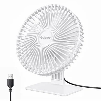 Desk Fan Portable USB Fan 90° Adjustable Cooling Fan Mute 3 Speed Adjustment Ultra Quiet Suitable for Home Desk Office